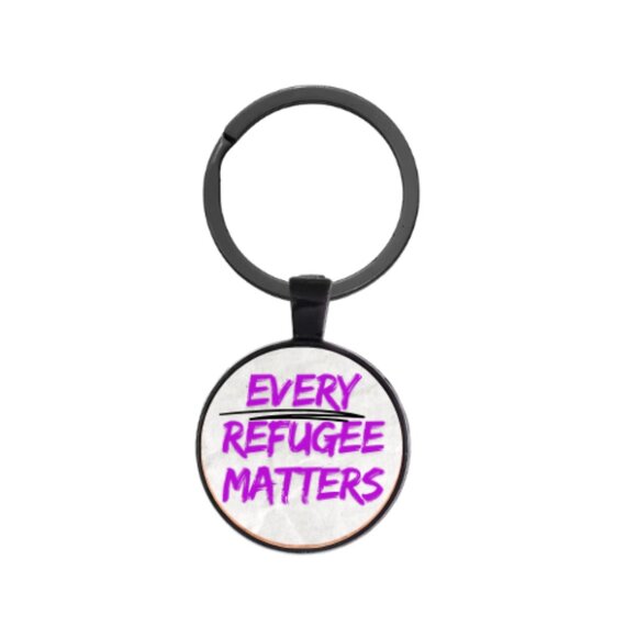 EVERY REFUGEE MATTERS! CUSTOM KEY RING - Picture 4 of 6